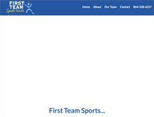 Tablet Screenshot of firstteamsc.com